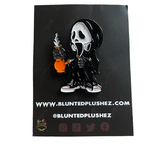 Gasmask Ghost Enamel Pin