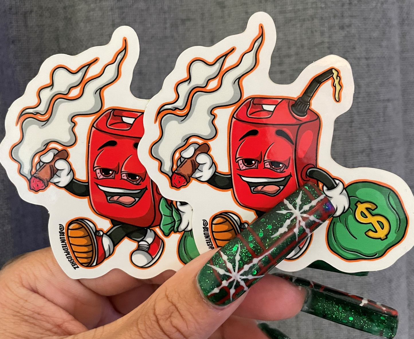 BluntedPlushez Gas Sticker